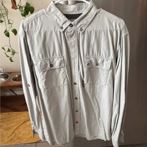 Men's Casual Button Down Shirt - White
